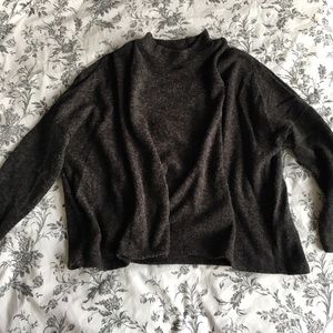 H&M fluffy wool charcoal grey oversized sweater